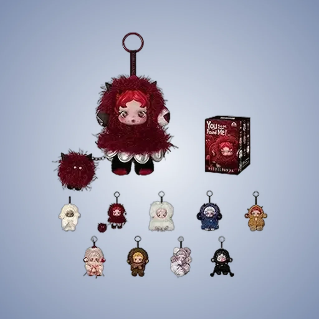 POP MART SKULLPANDA You Found Me! Plush Doll Keychain Blind Box