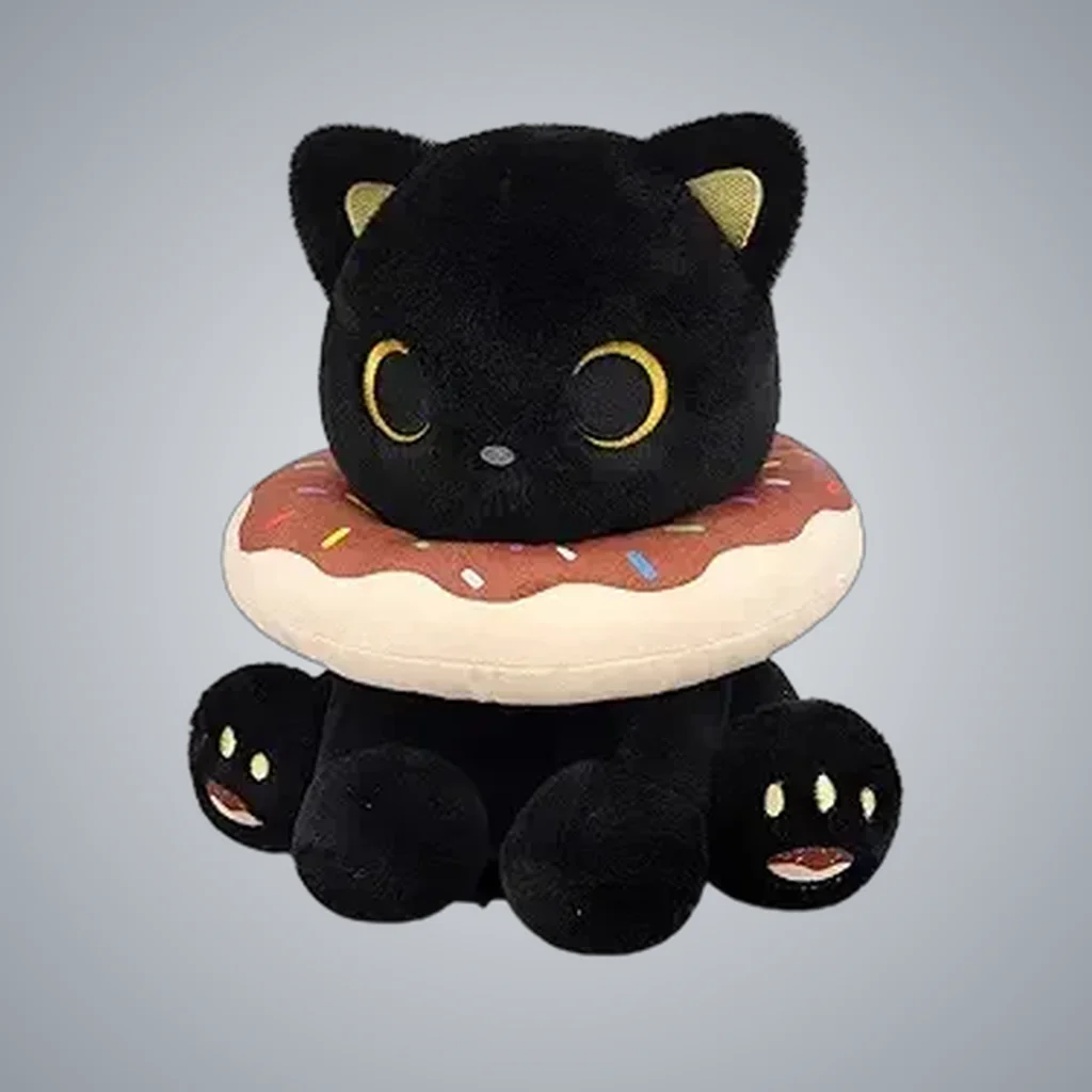 Donut Black Cat